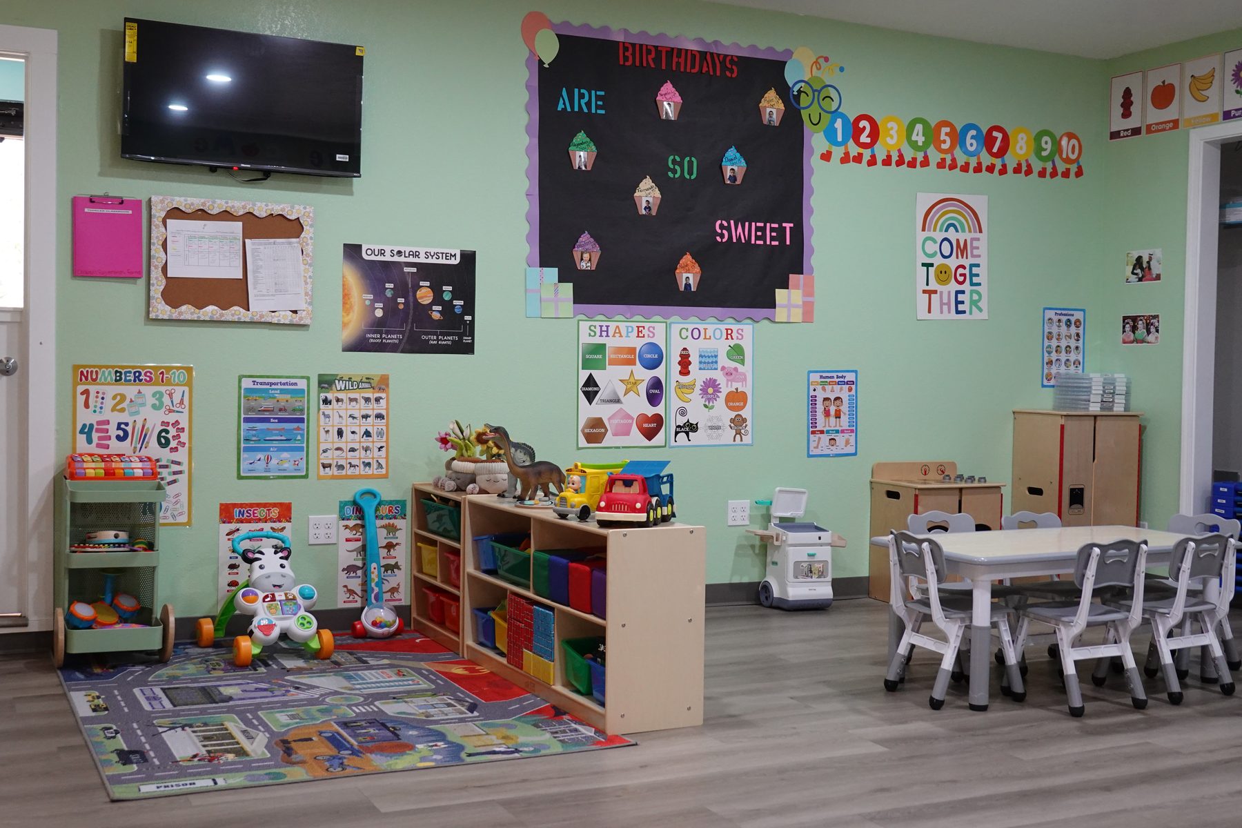 Cozy play and learning corner